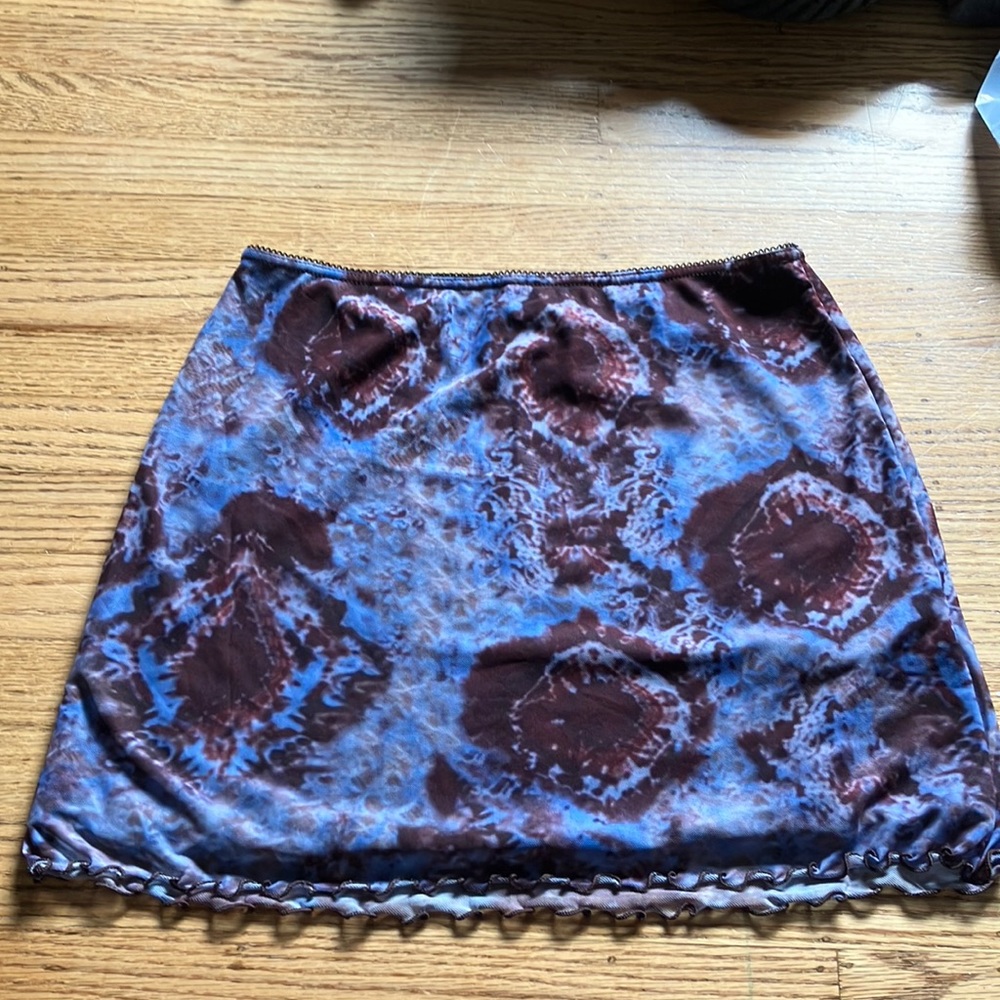 Urban outfitters mini skirt. psychedelic, trippy style. Size medium
